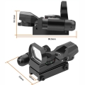 Red and Green Dot Sight Бързомер 1x22x33 с червен лазер, 4 разли