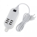 Захранващ адаптер с 6 USB порта 30W 5A 1.5м кабел