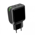Универсално зарядно устройство Meliconi 100-240V 3.4A с 2 USB из