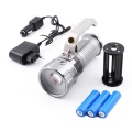 Прожектор CREE XM-L T6 с 3 батерии 18650 3.7V li-ion, регулиране